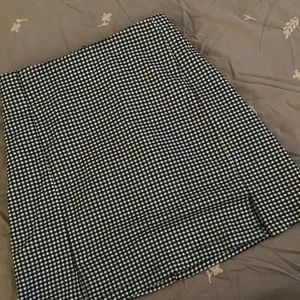 Brandy melville black plaid mini skirt